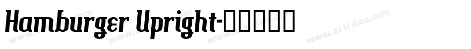 Hamburger Upright字体转换